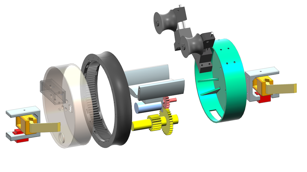 Rendu 3D complet du robot ROB Systems en configuration opérationnelle
